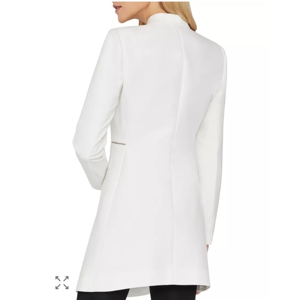 BCBGMAXAZRIA White Women's Arelia A Line Coat, Size XXS - Picture 3 of 12